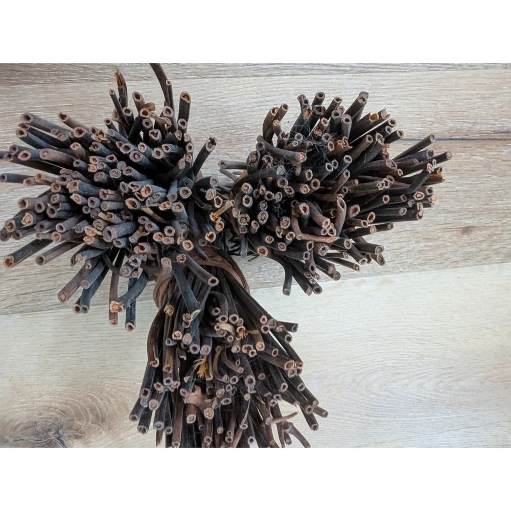 Rustic Wrapped Bundle of Decorative‎ Twigs, Set Of 3
